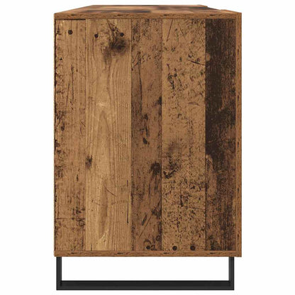 Desk with Shelf Old wood 140 x 50 x 75 cm Engineered wood
