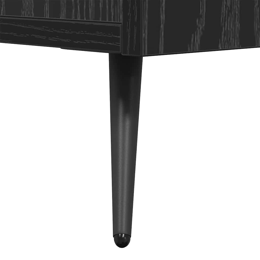 TV Cabinet Black oak 150 x 30 x 50 cm Engineered wood