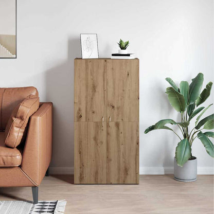 Office Cabinet Artisan oak 60 x 32 x 115 cm Engineered wood