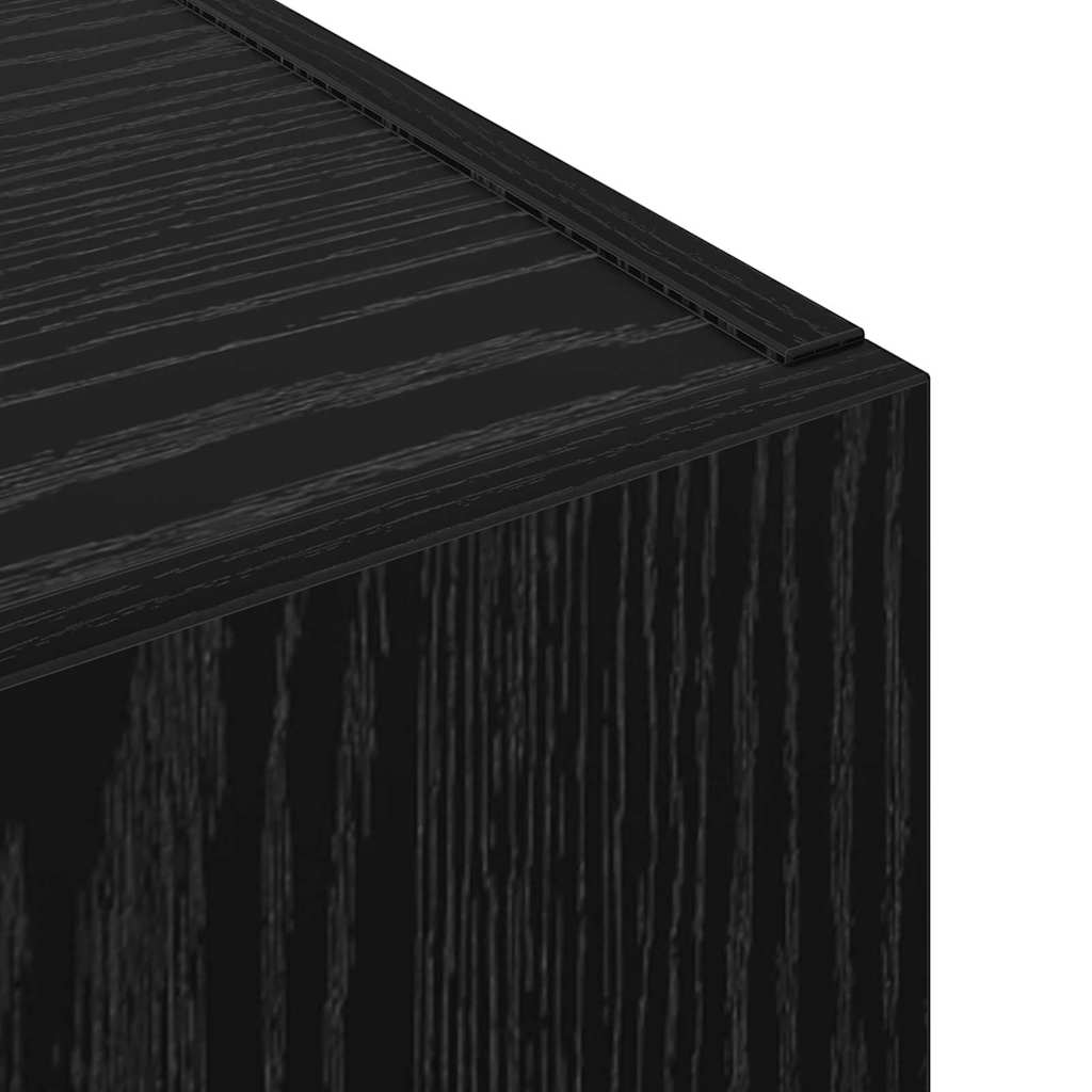 Office Cabinet Black oak 60 x 32 x 115 cm Engineered wood