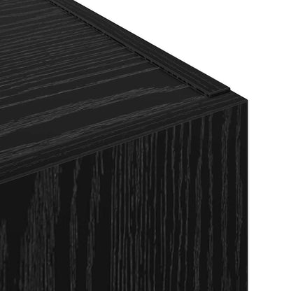 Office Cabinet Black oak 60 x 32 x 115 cm Engineered wood