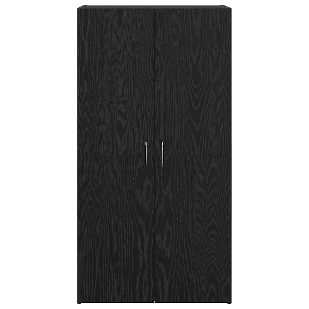 Office Cabinet Black oak 60 x 32 x 115 cm Engineered wood