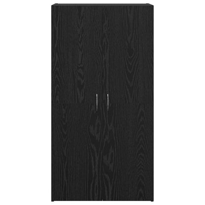 Office Cabinet Black oak 60 x 32 x 115 cm Engineered wood