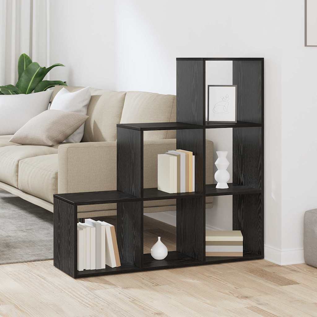 Book Cabinet Black oak 99 x 29 x 99 cm Engineered wood