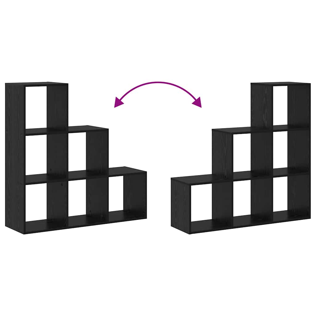 Book Cabinet Black oak 99 x 29 x 99 cm Engineered wood