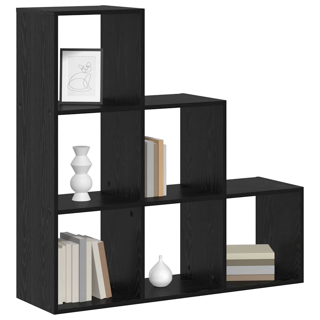 Book Cabinet Black oak 99 x 29 x 99 cm Engineered wood