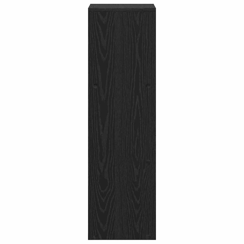 Book Cabinet Black oak 99 x 29 x 99 cm Engineered wood