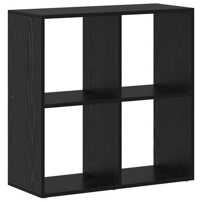 Book Cabinet Black 69.5 x 29 x 69.5 cm Engineered Wood