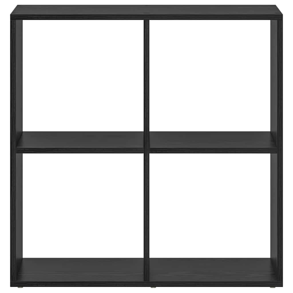 Book Cabinet Black 69.5 x 29 x 69.5 cm Engineered Wood