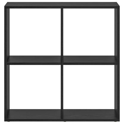 Book Cabinet Black 69.5 x 29 x 69.5 cm Engineered Wood