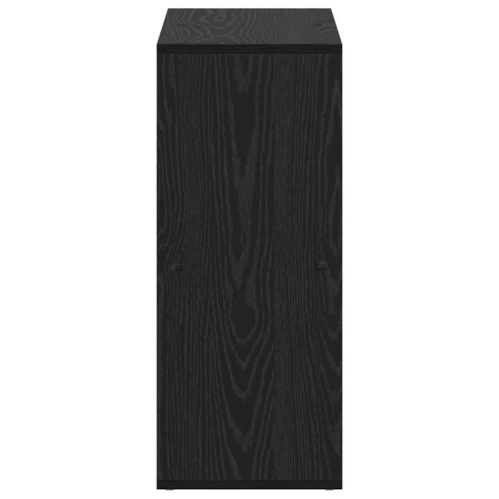 Book Cabinet Black 69.5 x 29 x 69.5 cm Engineered Wood