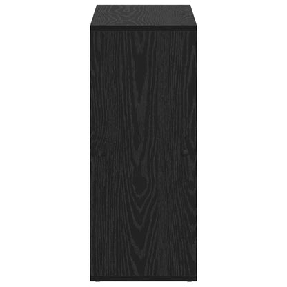 Book Cabinet Black 69.5 x 29 x 69.5 cm Engineered Wood