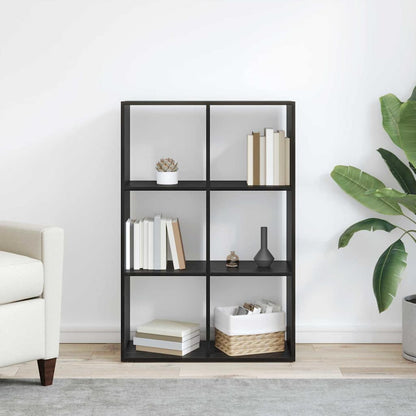 Book Cabinet Black 69.5 x 29 x 103.5 cm Engineered Wood