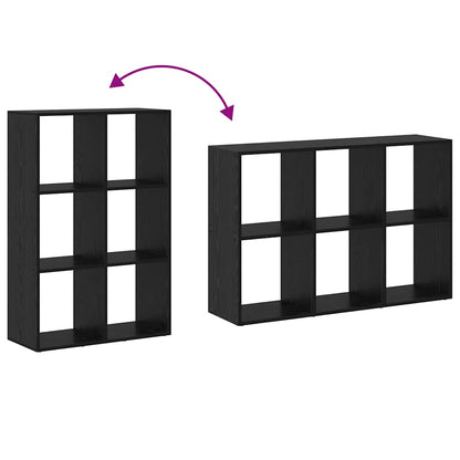 Book Cabinet Black 69.5 x 29 x 103.5 cm Engineered Wood