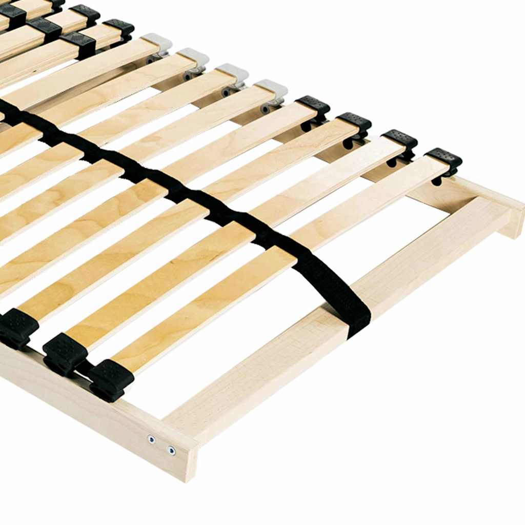 Slatted Bed Base Brown 140 x 190 cm Solid beech wood