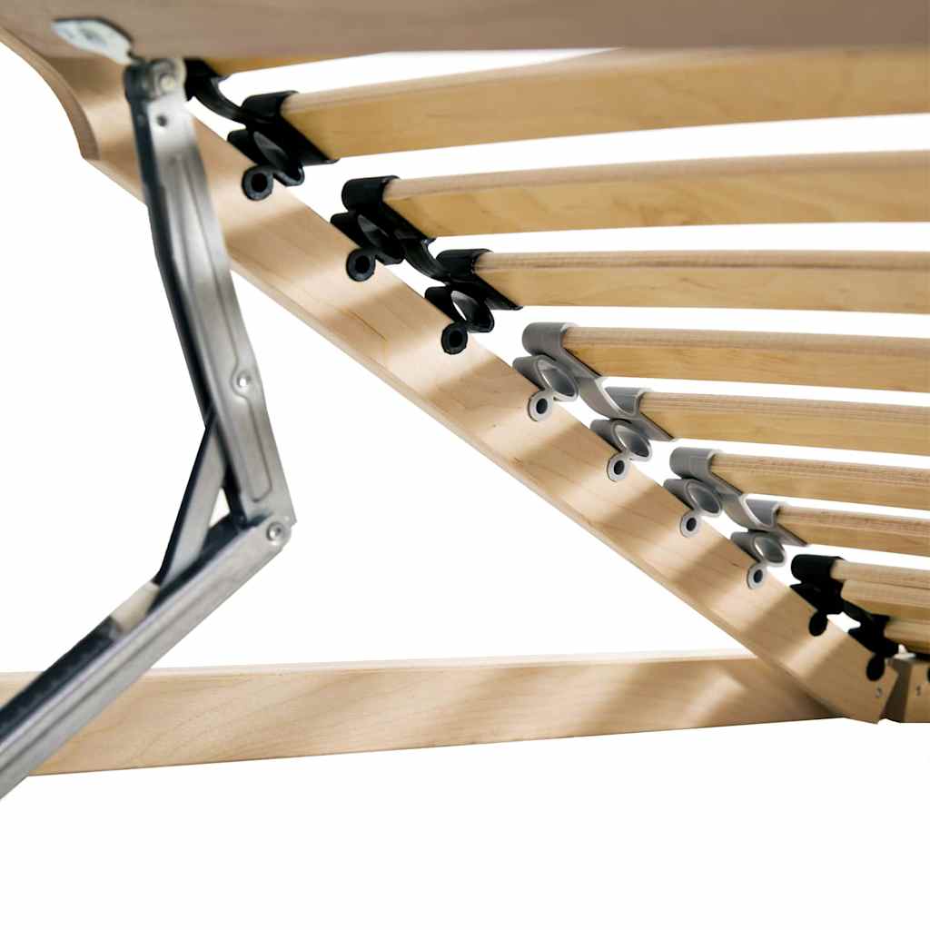 Slatted Bed Base Brown 120 x 190 cm Solid beech wood