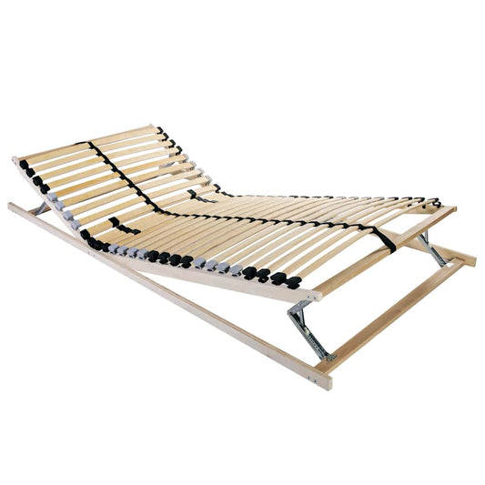 Slatted Bed Base Brown 120 x 190 cm Solid beech wood
