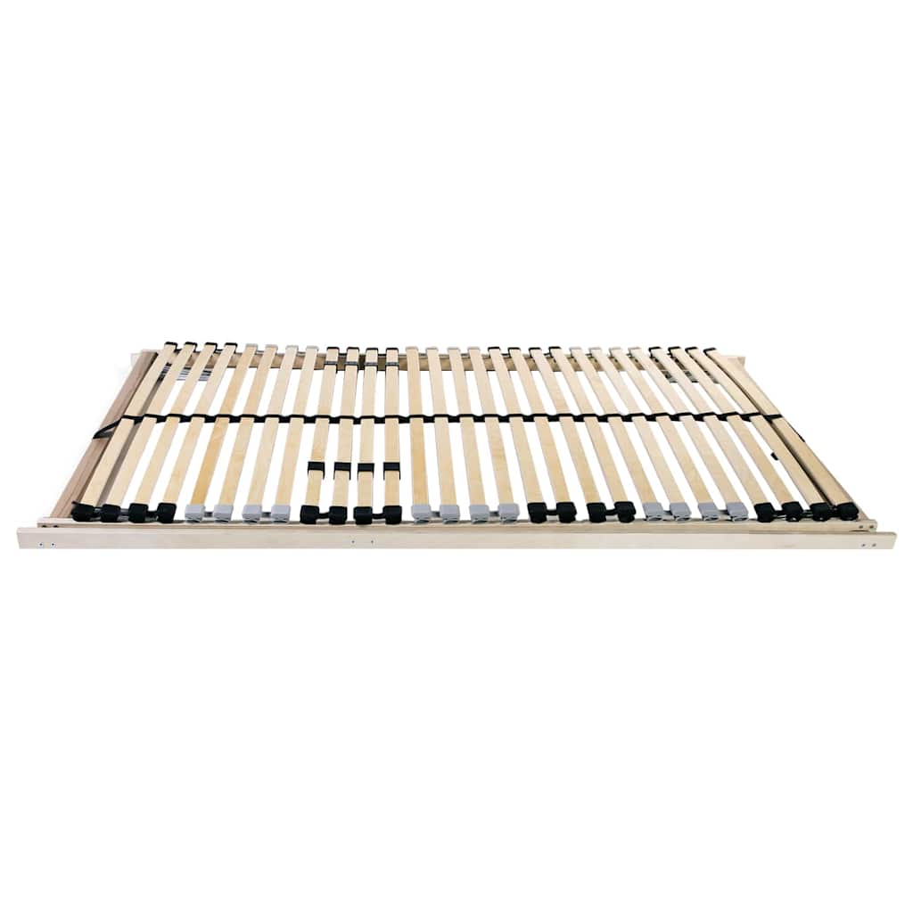 Slatted Bed Base Brown 120 x 190 cm Solid beech wood