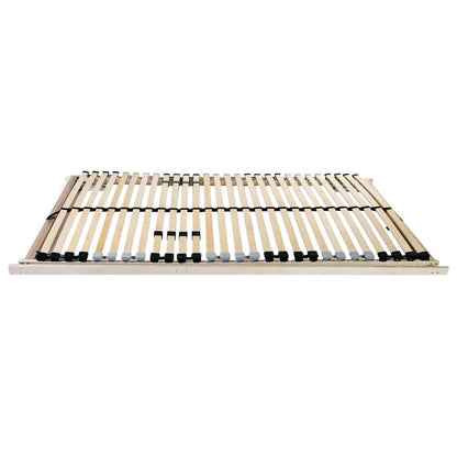 Slatted Bed Base Brown 120 x 190 cm Solid beech wood