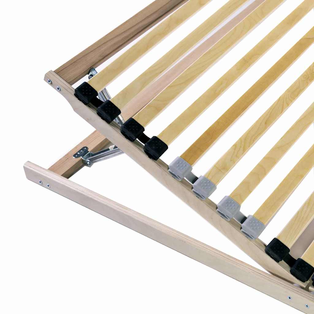 Slatted Bed Base Brown 140 x 190 cm Solid beech wood