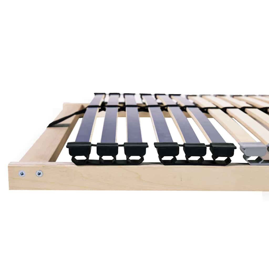 Slatted Bed Base Brown 90 x 190 cm Solid beech wood
