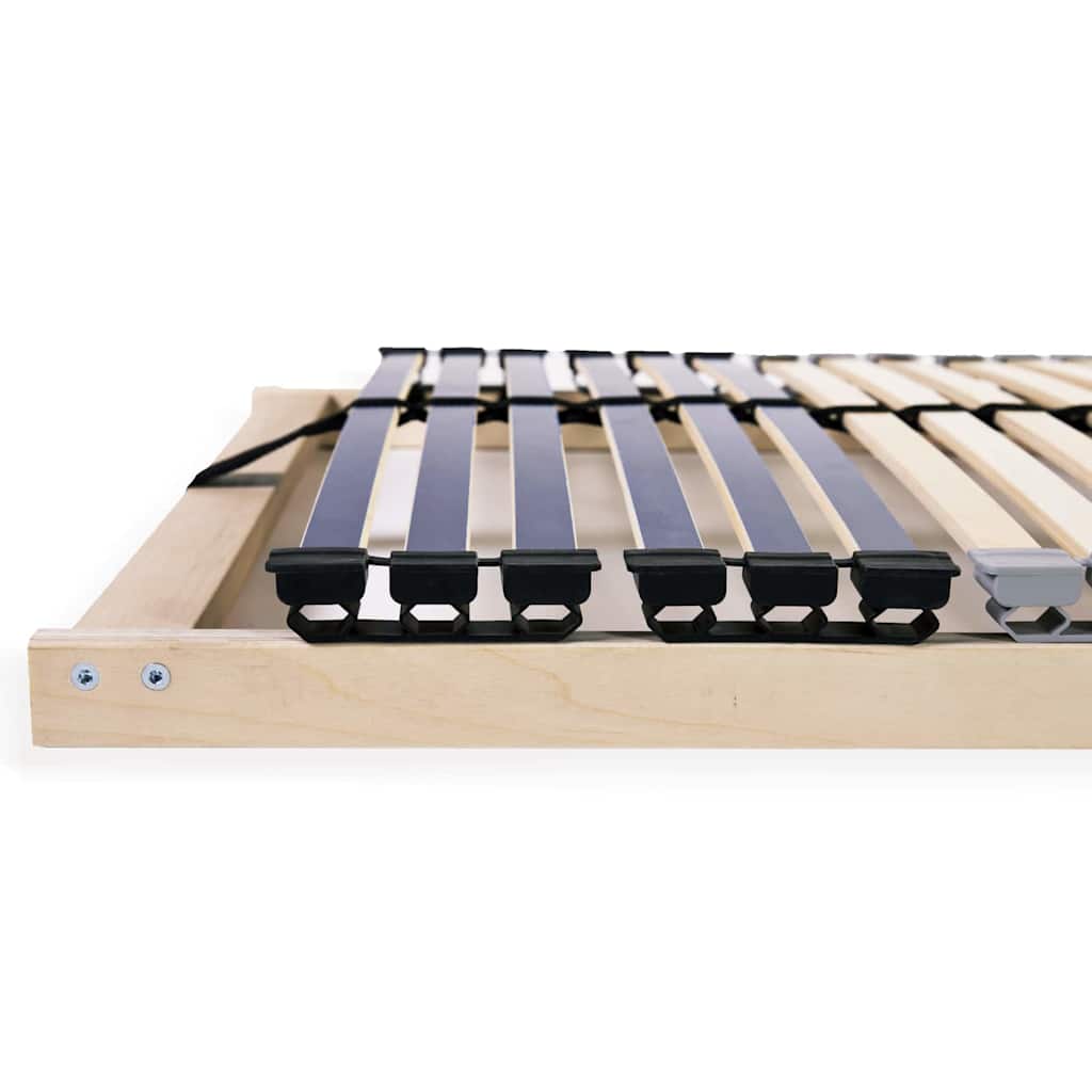 Slatted Bed Base Brown 120 x 190 cm Solid beech wood
