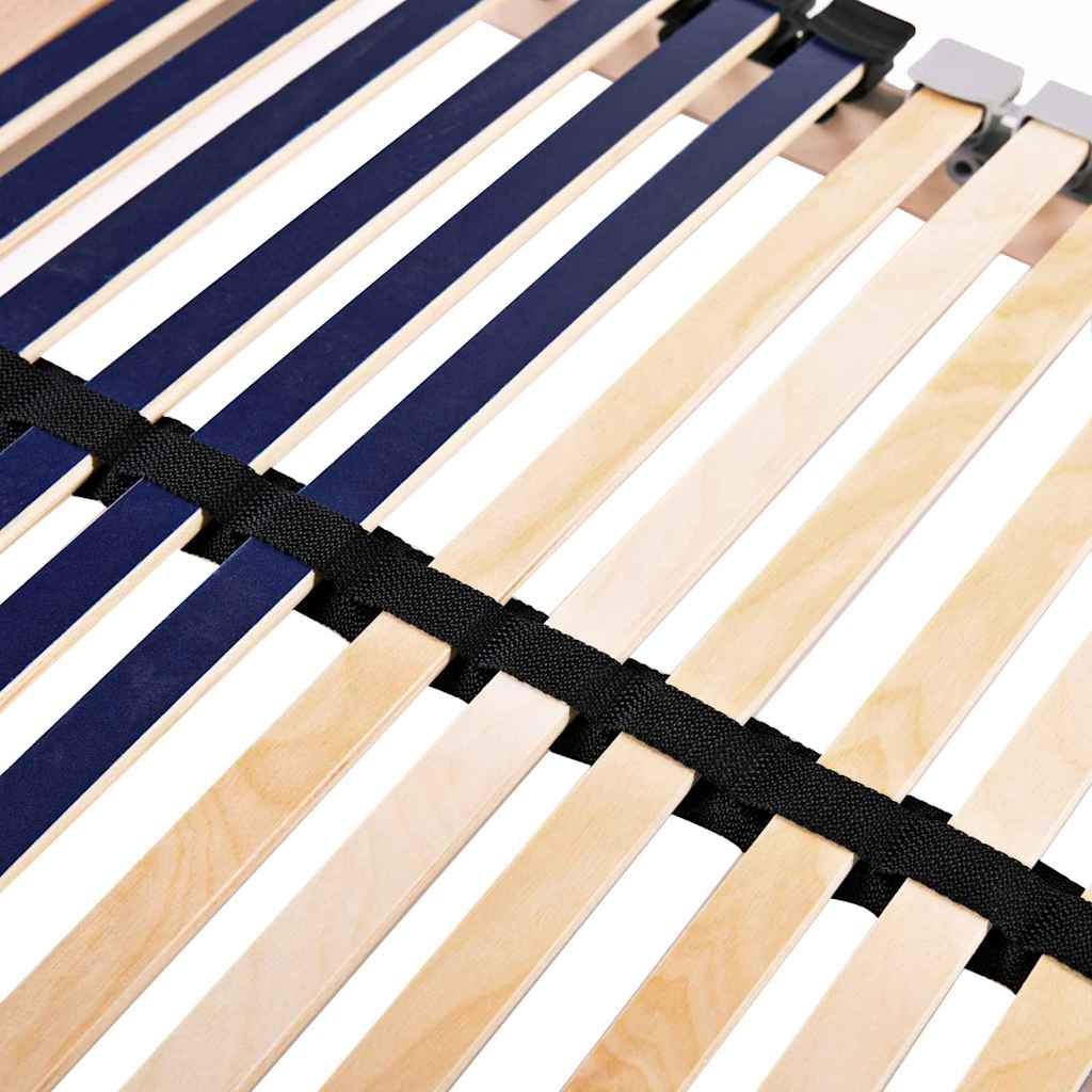 Slatted Bed Base Brown 80 x 190 cm Solid beech wood