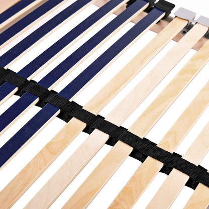 Slatted Bed Base Brown 80 x 190 cm Solid beech wood