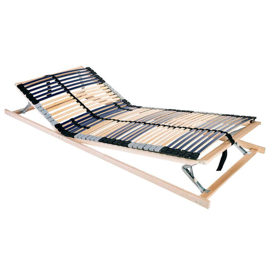 Slatted Bed Base Brown 90 x 190 cm Solid beech wood