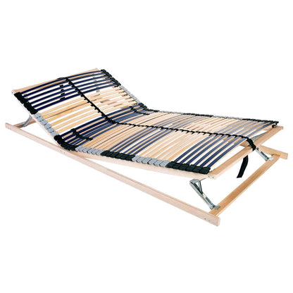 Slatted Bed Base Brown 120 x 190 cm Solid beech wood