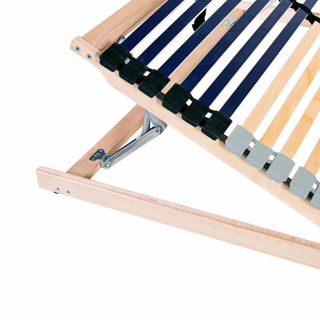 Slatted Bed Base Brown 140 x 190 cm Solid beech wood