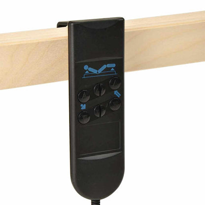 Slatted Bed Base Brown 100 x 190 cm Solid beech wood