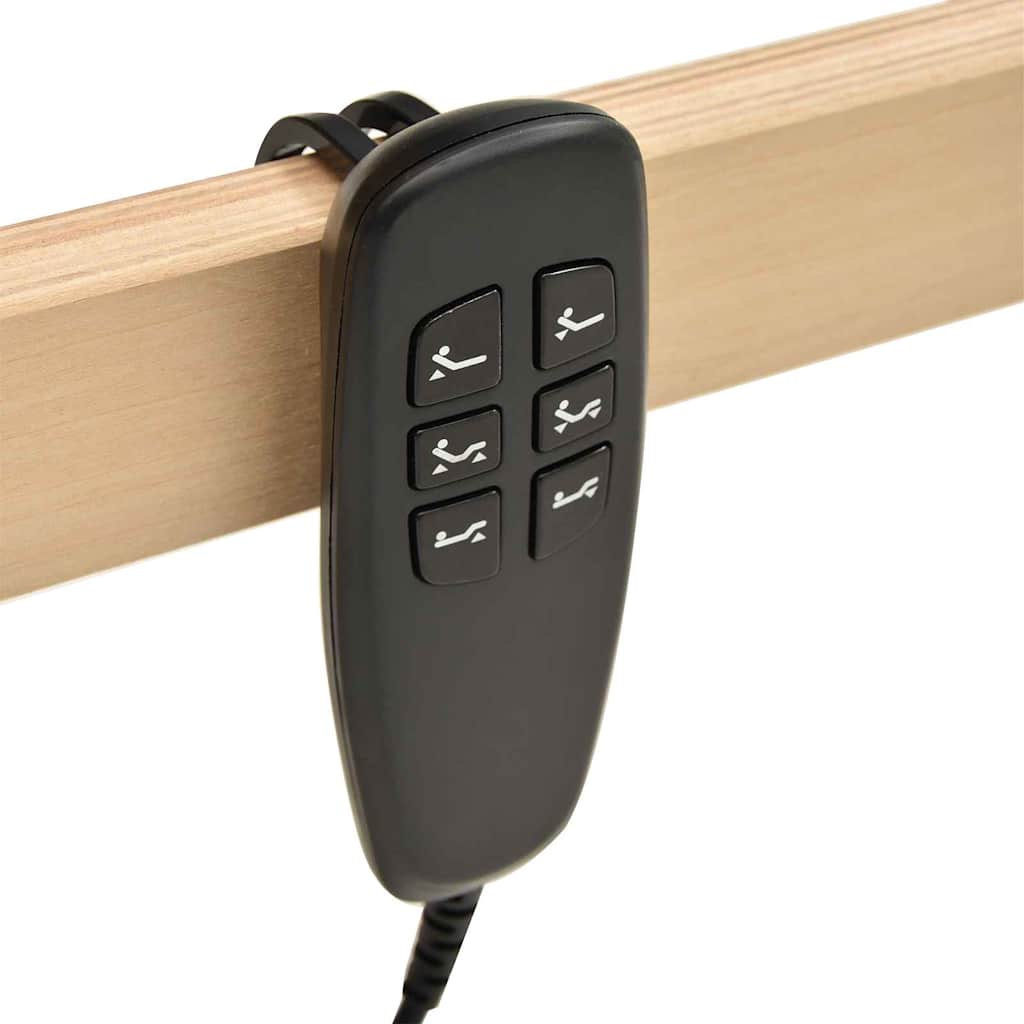 Slatted Bed Base Brown 100 x 190 cm Solid beech wood