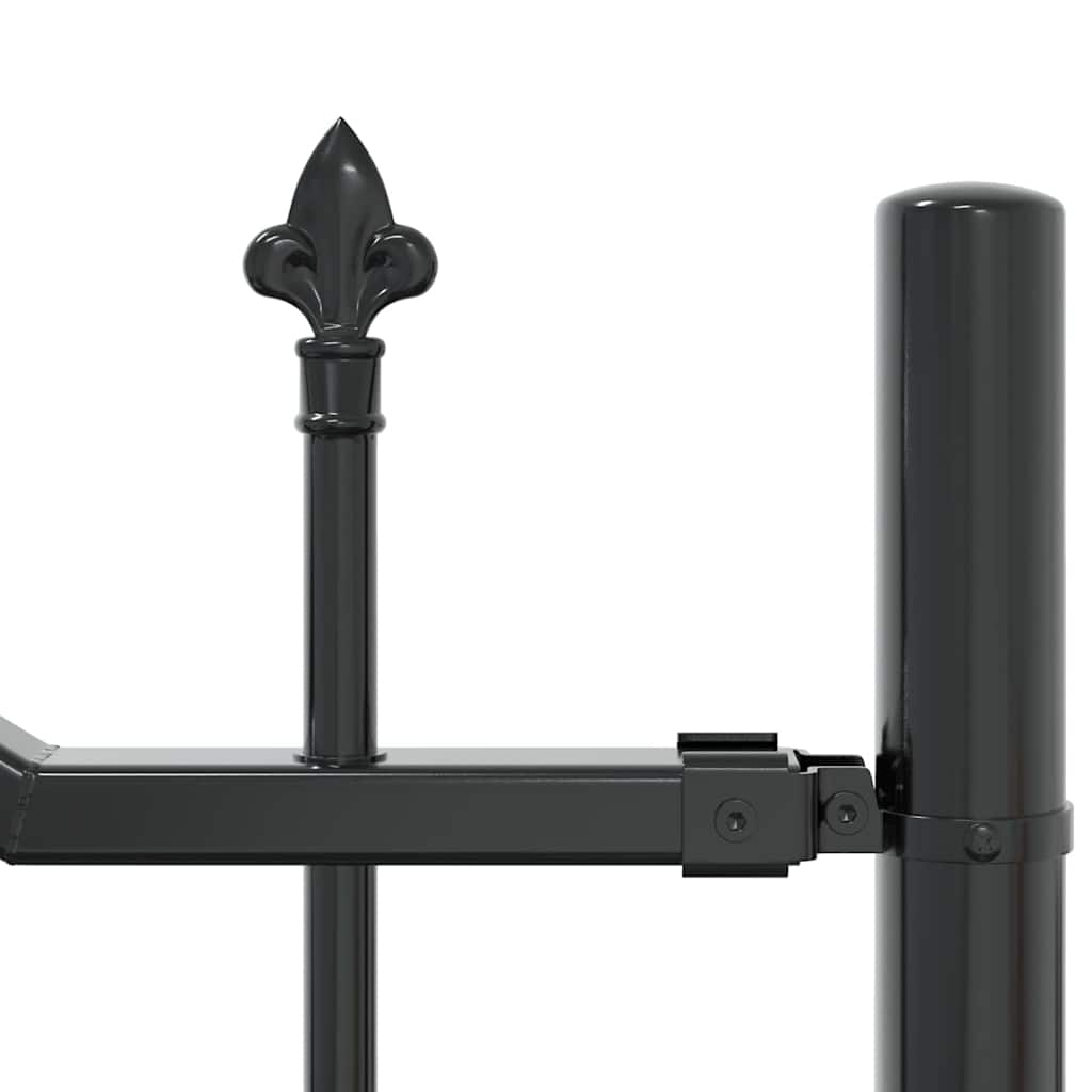 Garden Fence Grey 190 cm Powder-coated steel
