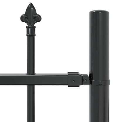 Garden Fence Grey 215 cm Powder-coated steel