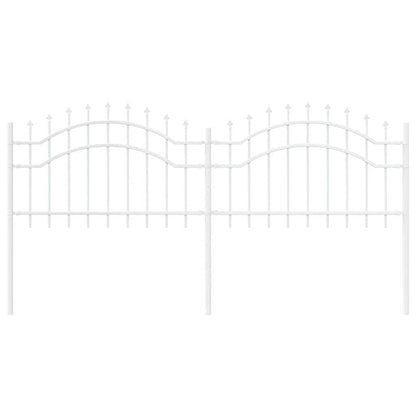 Garden Fence White 115 cm Powder-coated steel