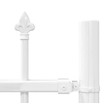 Garden Fence White 215 cm Powder-coated steel