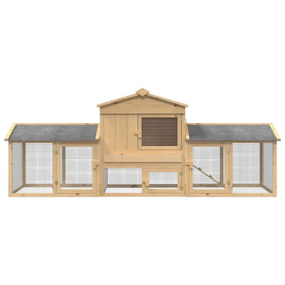 Chicken Coop Brown 225 x 60 x 89 cm