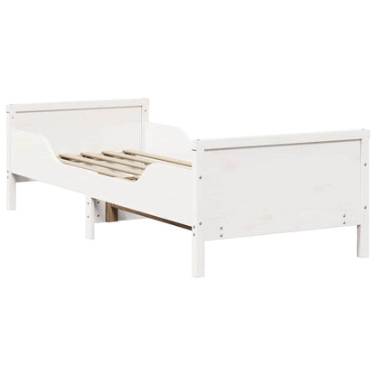 Extendable Bed Frame for Kids Other White 80 x 130 / 165 / 200 cm