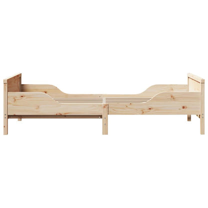 Extendable Bed Frame for Kids Other Brown 80 x 130 / 165 / 200 cm