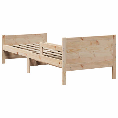 Extendable Bed Frame for Kids Other Brown 80 x 130 / 165 / 200 cm