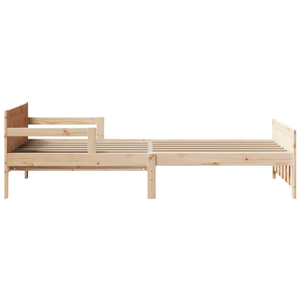 Extendable Bed Frame for Kids Other Brown 80 x 130 / 165 / 200 cm
