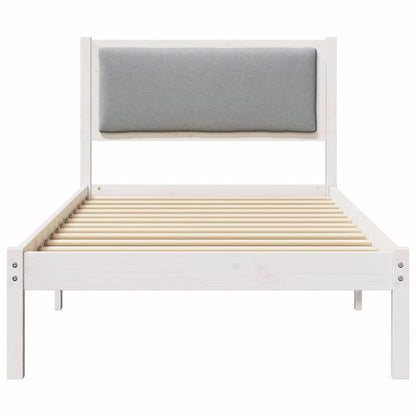 Bed Frame Light Grey 100 x 200 cm Solid Pine Wood