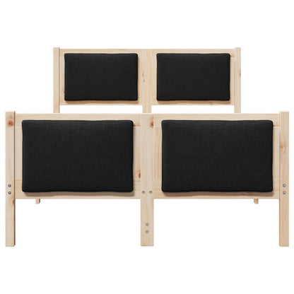Bed Frame with Headboard Black 120 x 190 cm Fabric