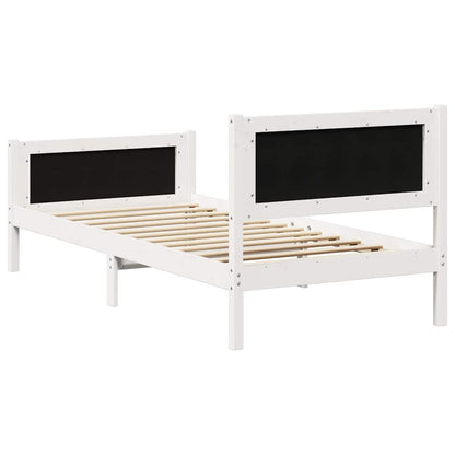 Bed Frame with Headboard Light Grey 90 x 200 cm Fabric