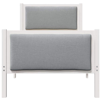Bed Frame with Headboard Light Grey 80 x 200 cm Fabric