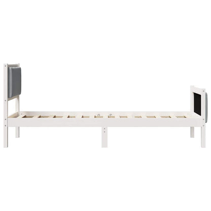 Bed Frame with Headboard Light Grey 80 x 200 cm Fabric