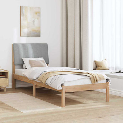 Bed Frame with Headboard Brown 80 x 200 cm Solid Pine Wood