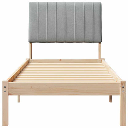 Bed Frame with Headboard Brown 80 x 200 cm Solid Pine Wood