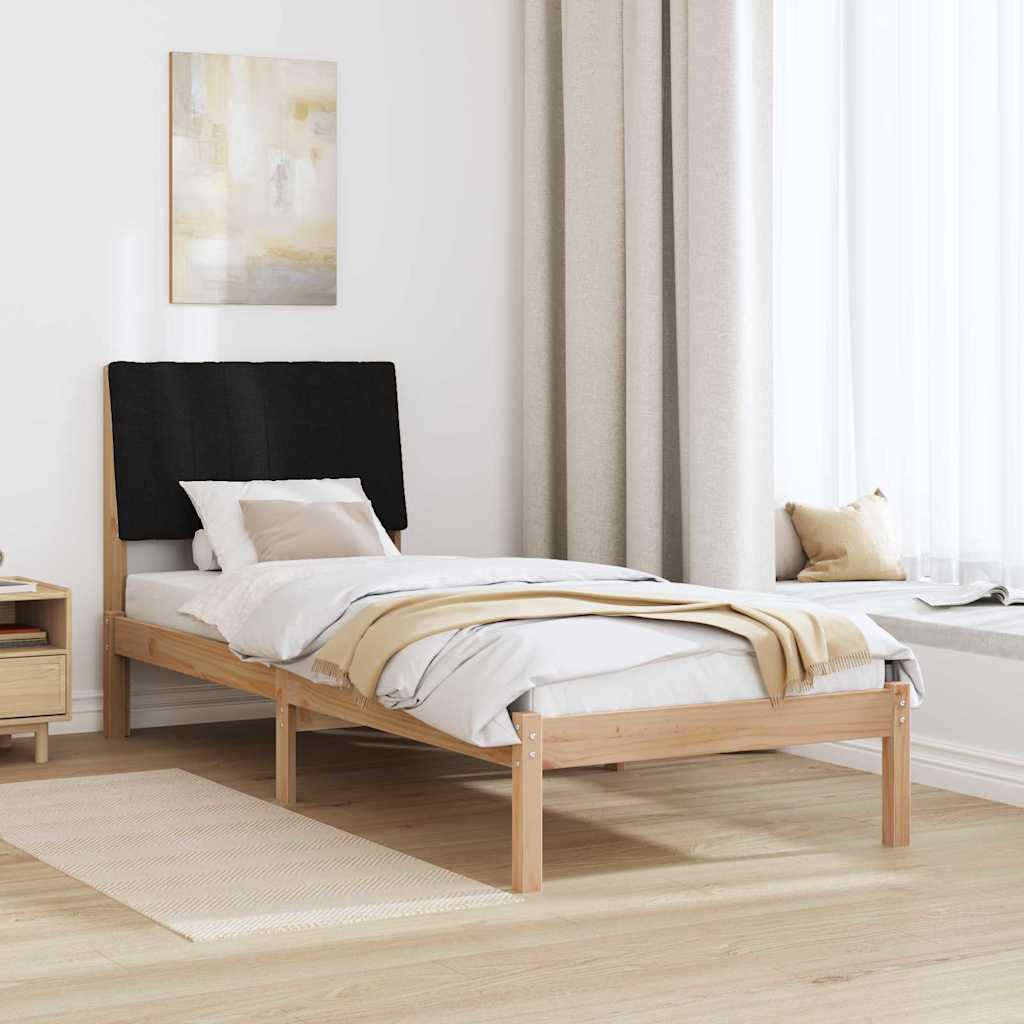 Bed Frame with Headboard Brown 80 x 200 cm Solid Pine Wood